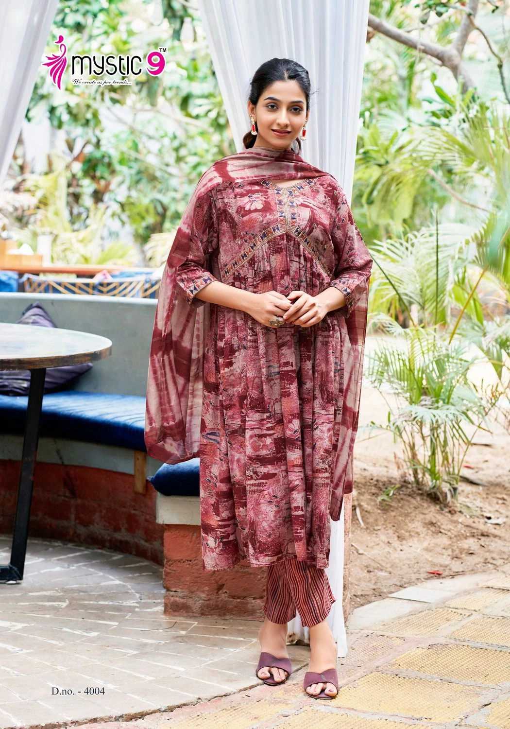 Mystic 9 Heena Vol 4 Premium Quality Rayon Capsule Foil Print Wholesale Readymade Salwar Suit Catalog — Wholesale Salwar Suits, MPA wholesale from Surat — view 8